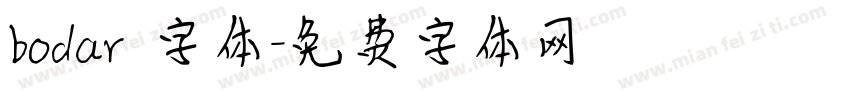 bodar 字体字体转换